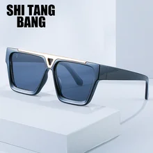 

V-Shaped Sunglasses The Latest Selling Popular Fashion Men Women Glasses Square Metal Combination Frame Top Quality UV400 Lens