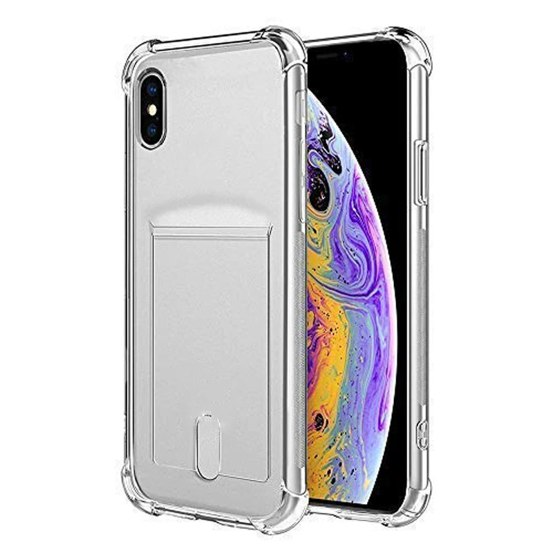 Модный противоударный прозрачный силиконовый чехол-бампер для iPhone 11 X XS Max XR 8 7 6S Plus, прозрачная защитная задняя крышка - Цвет: Transparent