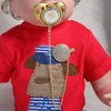 Pacifier Beads And Clips Gold Pacifier Holder BPA Free Silicone Infant Nipple Gold Bling Newborn Dummy Soother Chupete 3