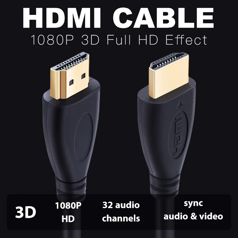 Высокоскоростной HDMI кабель Shuliancable 1080p 3D с золотым покрытием для HDTV Xbox PS3