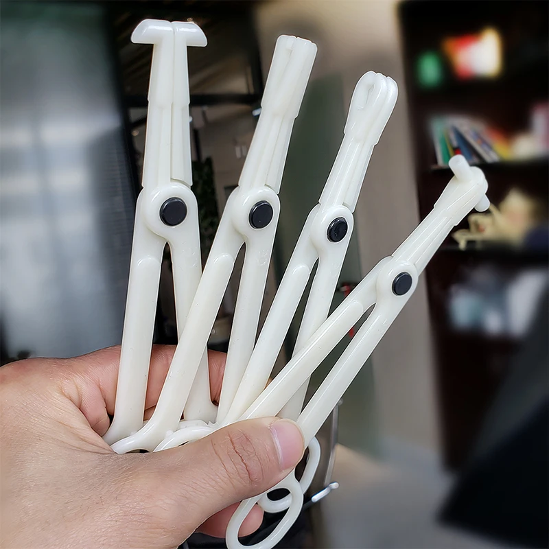 

1PC Acrylic Body Piercing Tool Clamp Disposable Needle Pipe Pliers Plastic Forcep Tweezers Lip Belly Nose Tongue Piercing Clip