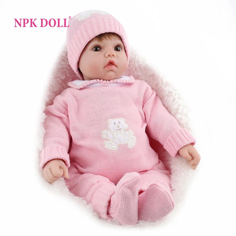 Кукла реборн NPKDOLL Реалистичная кукла розового цвета плюшевая игрушка принцесса 22