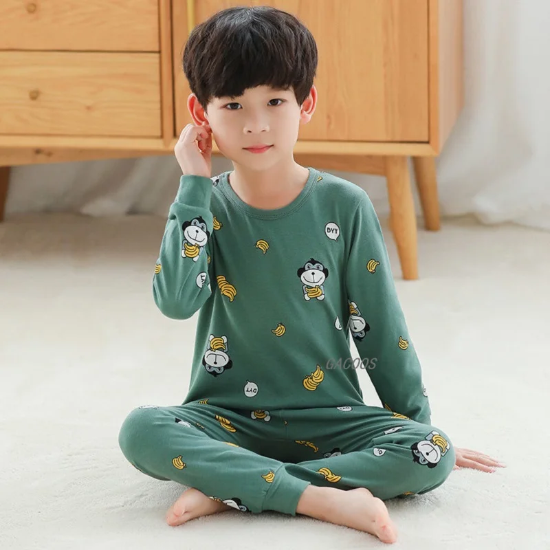 toenemen voorspelling Eindig Kids Jongens Pyjama Set Panda Aap Nachtkleding Kinderkleding Kerst Pyjama  Voor Jongens 4 6 8 10 12 Jaar pyjama Nachtkleding - AliExpress