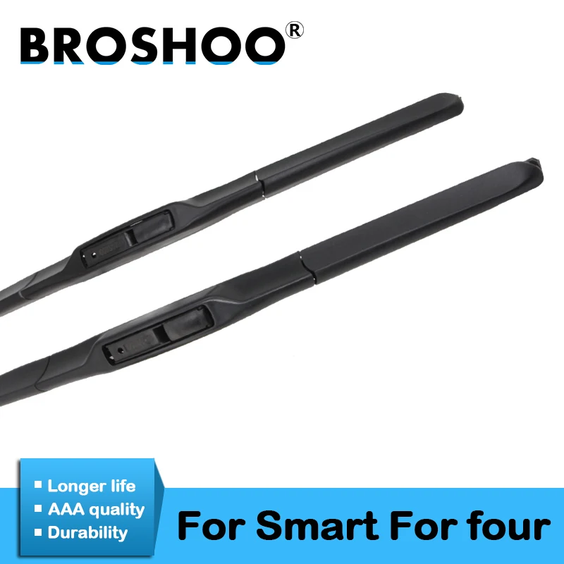 BROSHOO Car Clean The Windshield Wiper Blades Natural Rubber For Smart Four W454 W453 2004 2005 2006 2014 2015 2016 2017 | Автомобили и