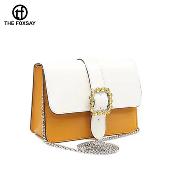 

THE FOXSAY Brand Women Joker Messenger Bag Shoulder Bag Personality Fashion Small Square Bag Factory Wholesale