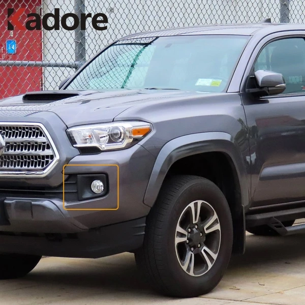 Для Toyota Tacoma TRD Sport- TRD внедорожный- хромированный передний противотуманный светильник, противотуманный светильник, накладка, автомобильные защитные аксессуары