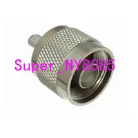 ขั้วต่อและปลั๊กตัวผู้10ชิ้น RG58 RG142สาย RG400 LMR195หางปลาโคแอ็กซ์เชียล RF ตรง 5