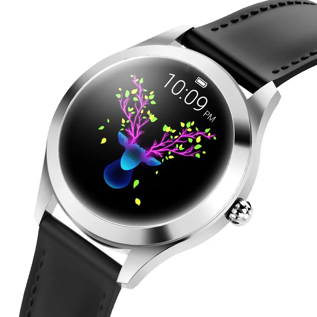 KW10 модные часы Smart Watch Для женщин IP68 Водонепроницаемый Мониторинг частоты сердечных сокращений Нержавеющая сталь Фитнес трекер Браслет «Умные» часы