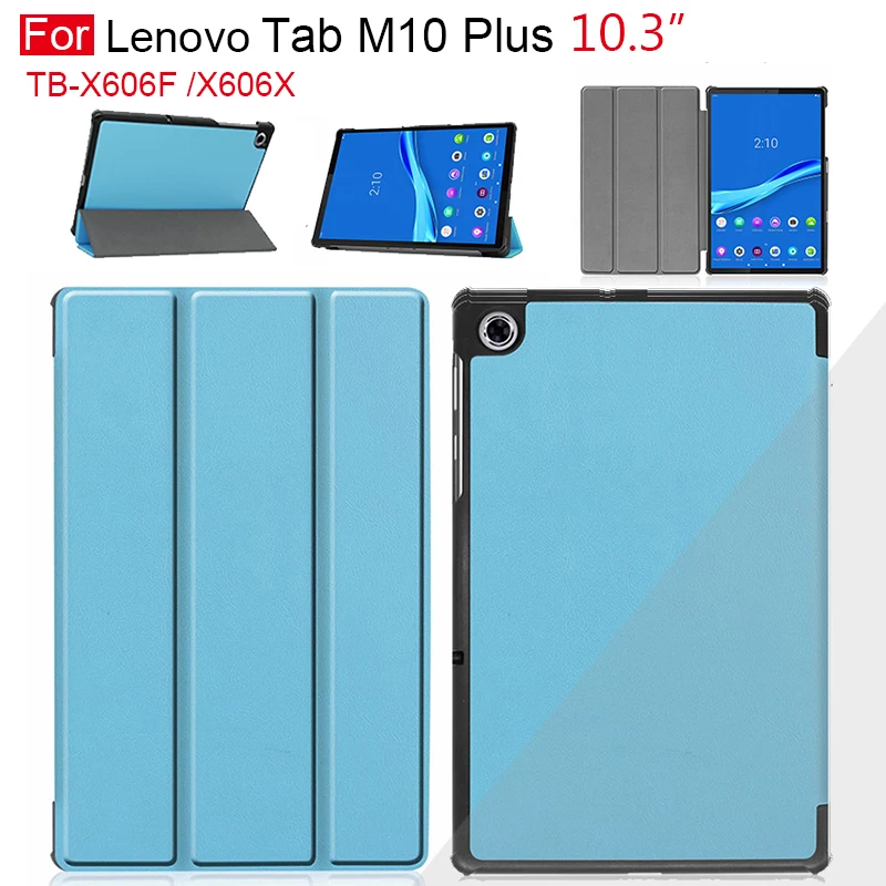 Кожаный чехол с откидной крышкой для lenovo tab m10 plus tb x606f x606x 2020 Стенд кожаный FHD M10 10 3