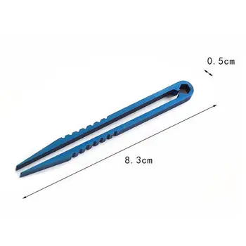 

1 Pcs Outdoor Camping Tool Mini Titanium Tweezers Portable Tool Multifunctional EDC Tweezers Small N6W0