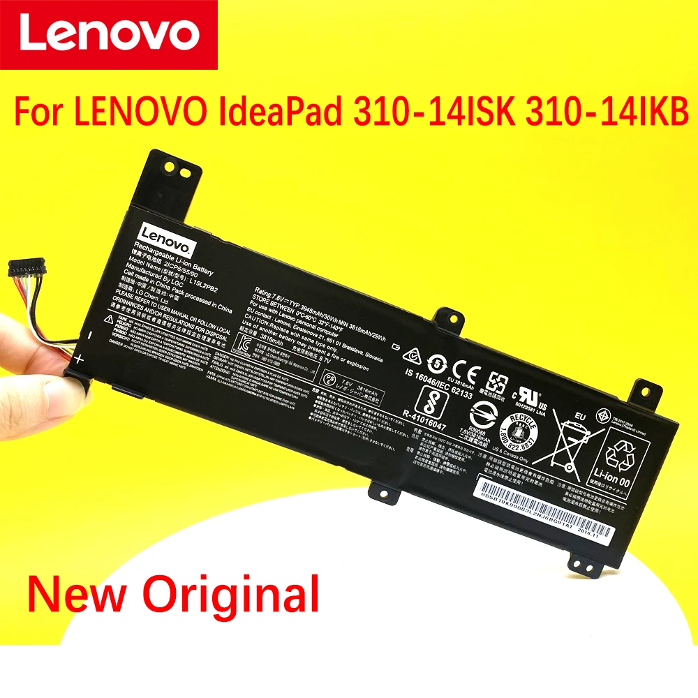 Bateria original para lenovo ideapad 310-14isk 310-14ikb ll15m2pb2 l15c2pb2