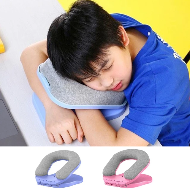 Oreiller de sieste pliable en mousse à mémoire de forme, oreiller de voyage pour  adultes et enfants, oreiller latéral pour soulager les douleurs de la nuque  - AliExpress