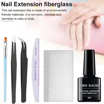 

Nail Extension Repair Fiber Glue Fiberglass Gel Repair Silk Fiber Set Gel Nail Phototherapy Extension Glue Manicure Tools