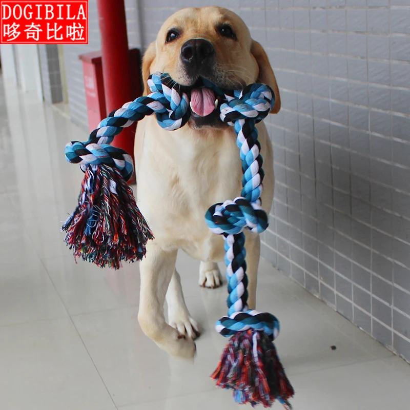 

Increase pet interactive bite-resistant cotton rope big toy dog grinding rope knot puppy training clean tooth dog supplies