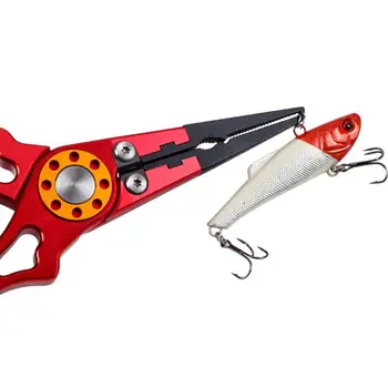

Multifunctional Fishing Pliers Line Cutter Hook Remover Stainless Steel Scissors Fishing Clamp Accessories Spring Rope