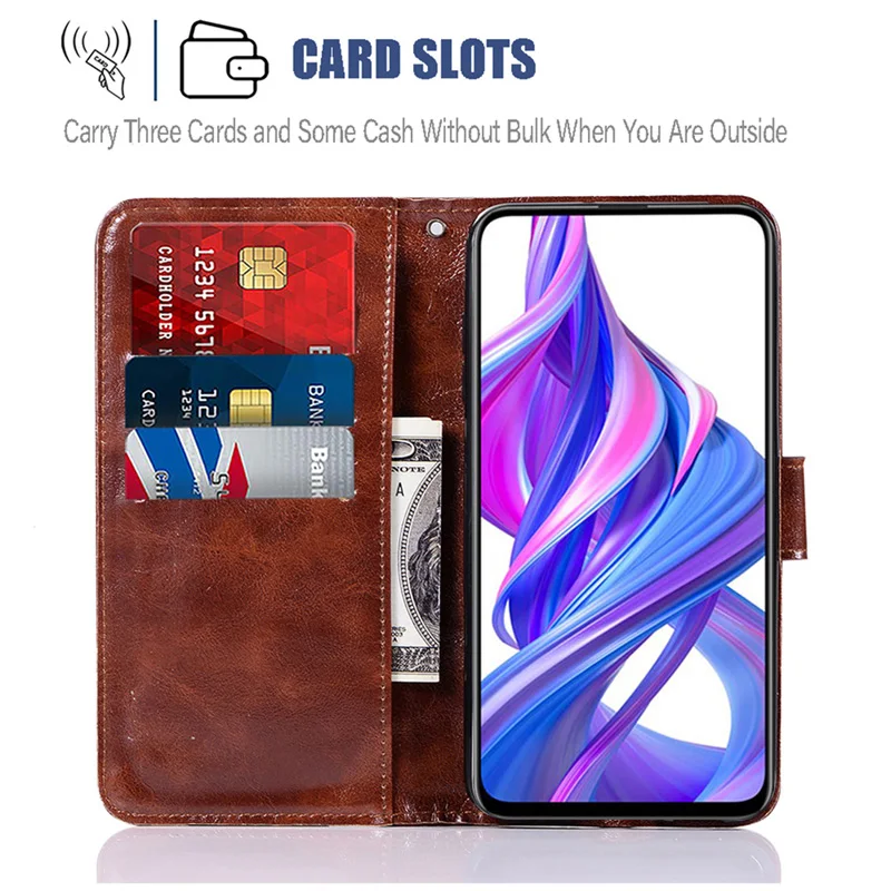 Кожаный чехол в стиле ретро для huawei Honor 9X20 PRO 10 Lite 10i 9 Lite 8X 8A откидной Чехол-бумажник Honor 7A Pro 7S AUM-L29 7C для мобильного телефона