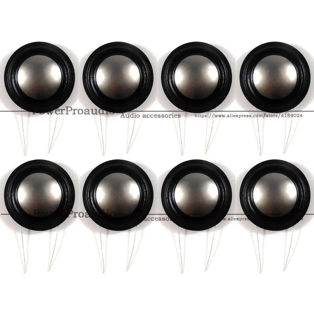 8PCS 25.9mm 1.02inch Tweeter Voice coil 8ohm 26 Core Titanium Diaphragm High Sensitivity Same Side For B&ampW Speaker Repair | Электроника