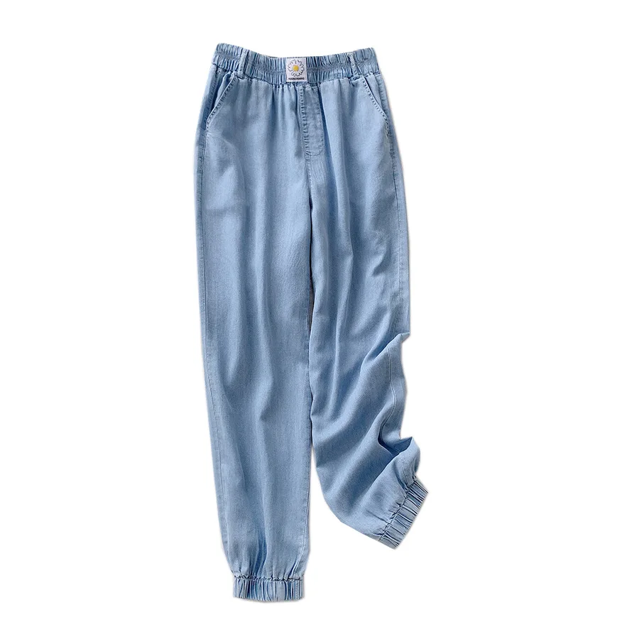 Jeans Woman High Waist Skinny Loose Thin Harlan Pants Tencel Loose Thin Ankle-Length Pants Jeans Women 2020