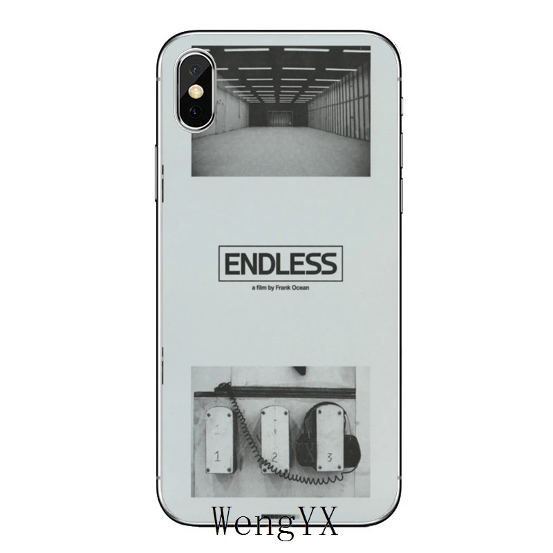 Для iPhone 11 pro XR X XS Max 8 7 6s plus SE 5S 5c iPod Touch 5 6 прозрачный чехол Бесконечный рисунок Frank Ocean блондинка