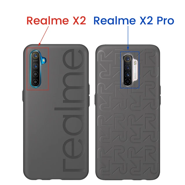 OPPO-funda de goma blanda Realme X2 Pro, cubierta trasera XT X2, versión  Global, parachoques, PU + TPU, 100% Original, oficial - AliExpress