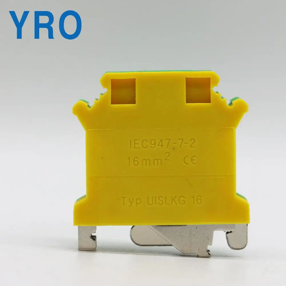 

Din Rail Terminal Block USLKG-16N Connector Return Pull Type Spring Connection Screwless Copper Conductor