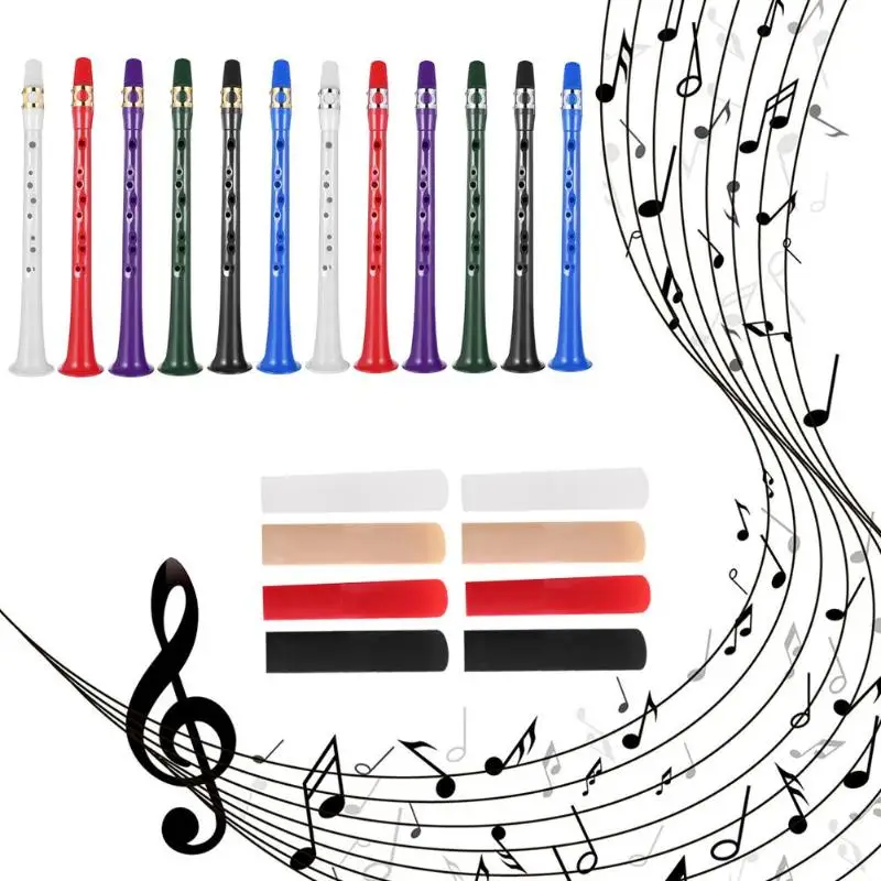 

Mini Pocket ABS Saxophone Clarinet +2 Reeds with Velvet Carrying Pouch Set