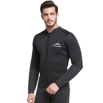 

Sbart 5MM Thick Scuba Wetsuit Tops Men Surfing Jacket Swimming Snorkeling Equipment Diving Suits Swimsuits Long Sleeve DEO