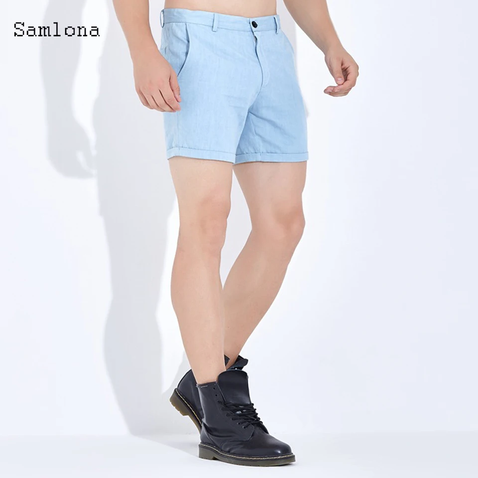 denim hot pants mens