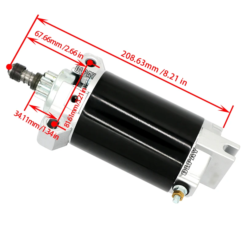 Starter Motor 66T-81800-03 66T-81800-02 01 00 For Yamaha 40HP Enduro E40X E40XMH 40XWT 40XWH Boat Engine outboard engine parts boat motor parts