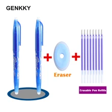 11 шт./лот, цветная стираемая гелевая ручка, набор для заправки, моющаяся ручка, Волшебная гелевая ручка, школьные, офисные, канцелярские принадлежности, студенческие канцелярские принадлежности