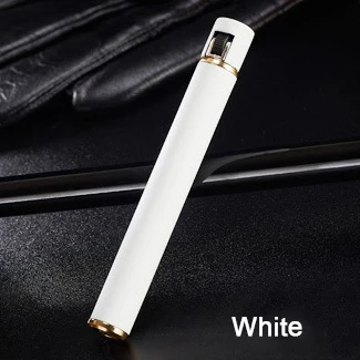 White Мини-зажигалка для сигарет, шлифовальный круг, кремневая зажигалка, газовая зажигалка, переносная, может быть размещена, коробка для сигарет, аксессуары для дыма - Цвет: White