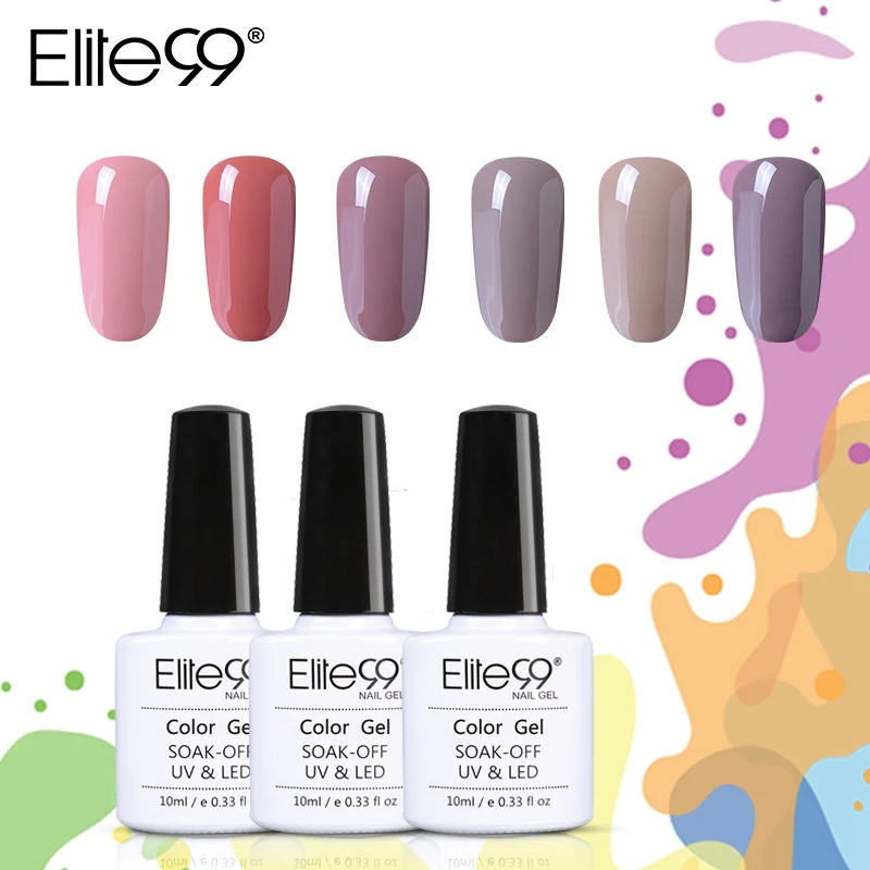 Elite99 10 мл телесный цвет серия Гель-лак для ногтей впитывающийся Гель-лак для ногтей полуперманентный Гель-лак для ногтей