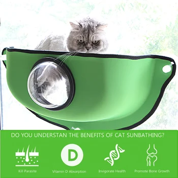 

Hot Cat Hammock Bed Window Pod Lounger Suction Cups Warm Bed For Pet Cat Rest House Soft And Comfortable Hammock Bed for Cat