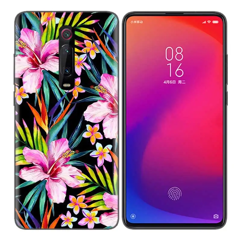 Черный мягкий силиконовый чехол для Xiaomi mi 9T CC9 Red mi 4 4X5 6 6A 7 7A Note Plus K20 Pro F1 Tampa Осенняя яркая масляная painti
