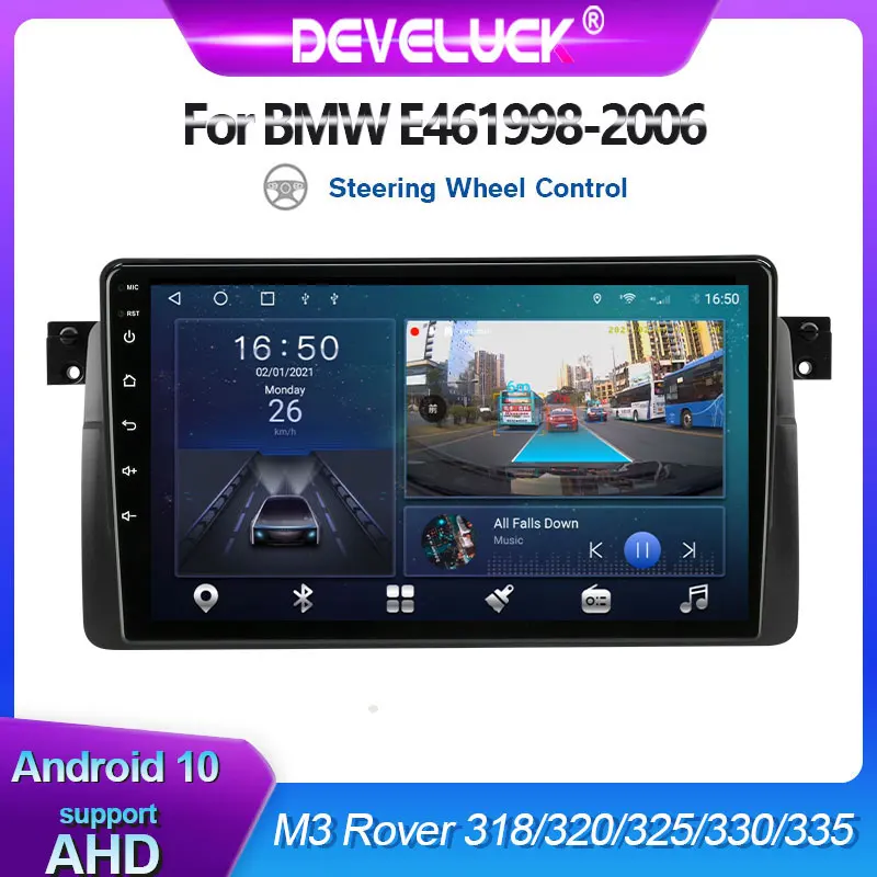 2din Android 10 для BMW E46 M3 Rover1999-2006 318/320/325/330/335 навигация Navi Радио GPS автомобильный стерео