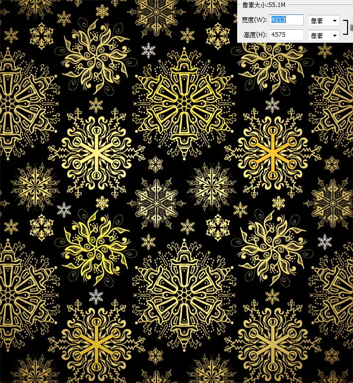 平面素材-各式金色花纹纹理贴图PSD透明合成素材集(25)