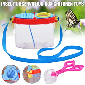 

Bug Catcher Critter Barn Habitat for Indoor/Outdoor Insect Collecting Box Transparent KQS8