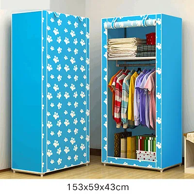 Actionclub простой pequeno armario plegable armario para almacenar las prendas dormitorio de estudiantes armario - Color: HH343400BU