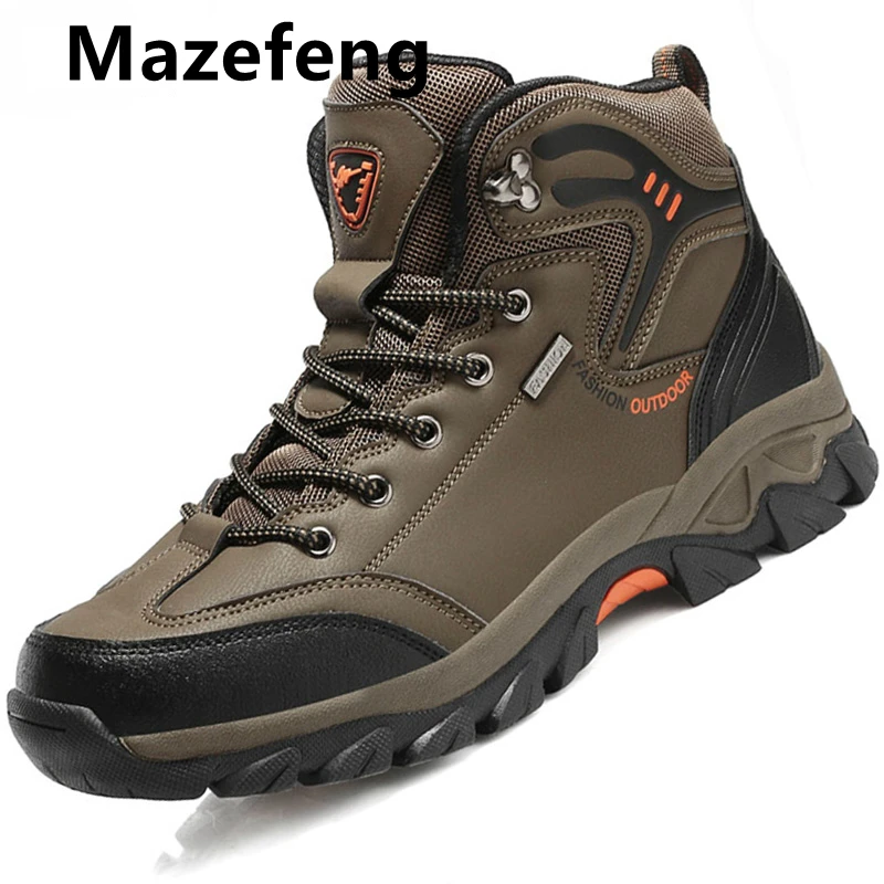 

Brand Men's Boots Autumn Work Boots Luxury Men Outdoor Waterproof Boots Punk Sneakers Man Ankle Boots Desert Boots Footwear Wide