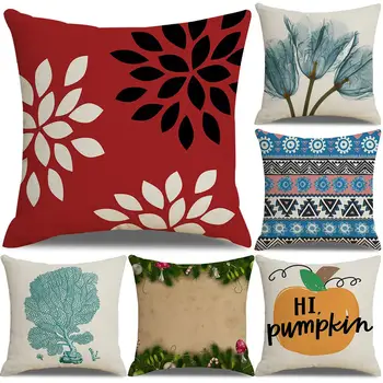 

45x45cm Easter Flower Tree Print Pillow Case Cover Cushion Home Bed Car Decor