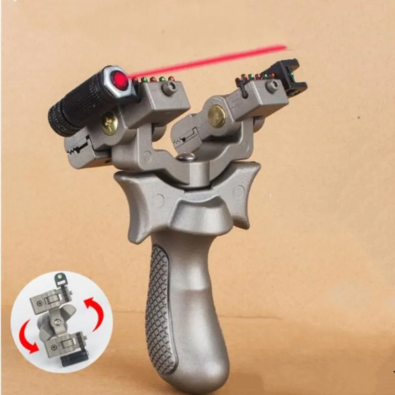 

New Resin Slingshot Rotating Catapult Head High Precision Outdoor Hunting Shooting Slingshots with Flat Rubber Band 2020