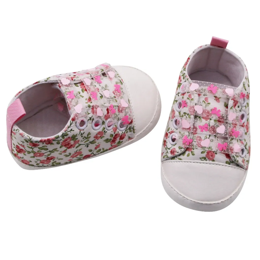 Кроссовки для новорожденных; обувь для маленьких девочек; Tenis Bebebs Infant Kawaii; вышитые детские ботинки; Zapatilla Deportivas; обувь для девочек