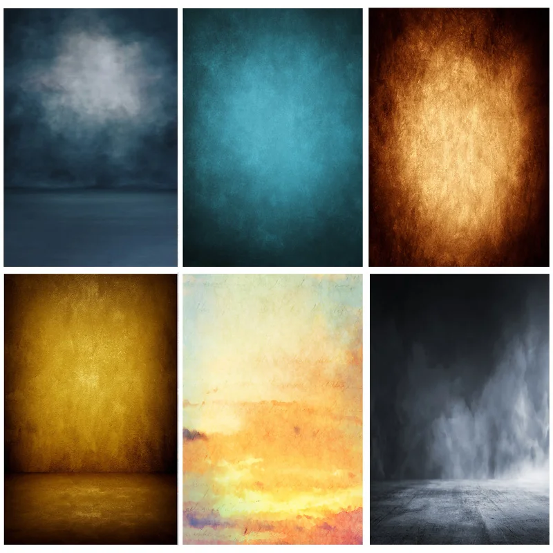

SHENGYONGBAO Vinyl Custom Gradient Vintage Photography Background Newborn Baby Portrait Photo Backdrops Studio Props 21318VR-04