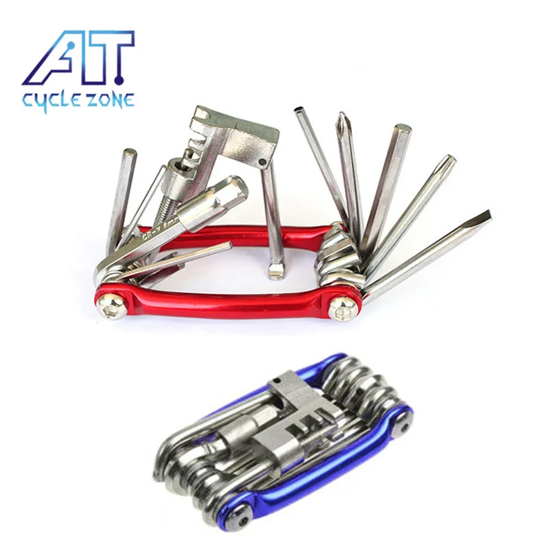 

CYCLE ZONE 11 In 1 Bicycle Multifunction Tool Kits Multitool Tire Repair Tool Set Screwdriver Chain Rivet Extractor MTB Bike
