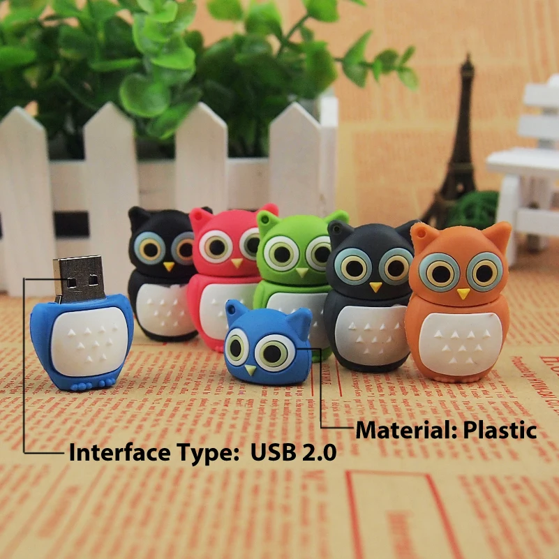 Флеш накопитель USB флеш мультяшная красочная Сова из таинственного леса Флешка