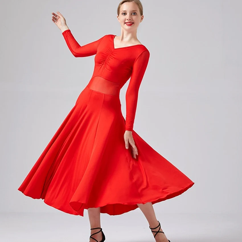 red tango dress