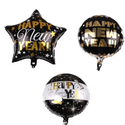 10 шт. 18 дюймов 2020 happy Новый год фольга heliun воздушные шары номер Праздник поставщик