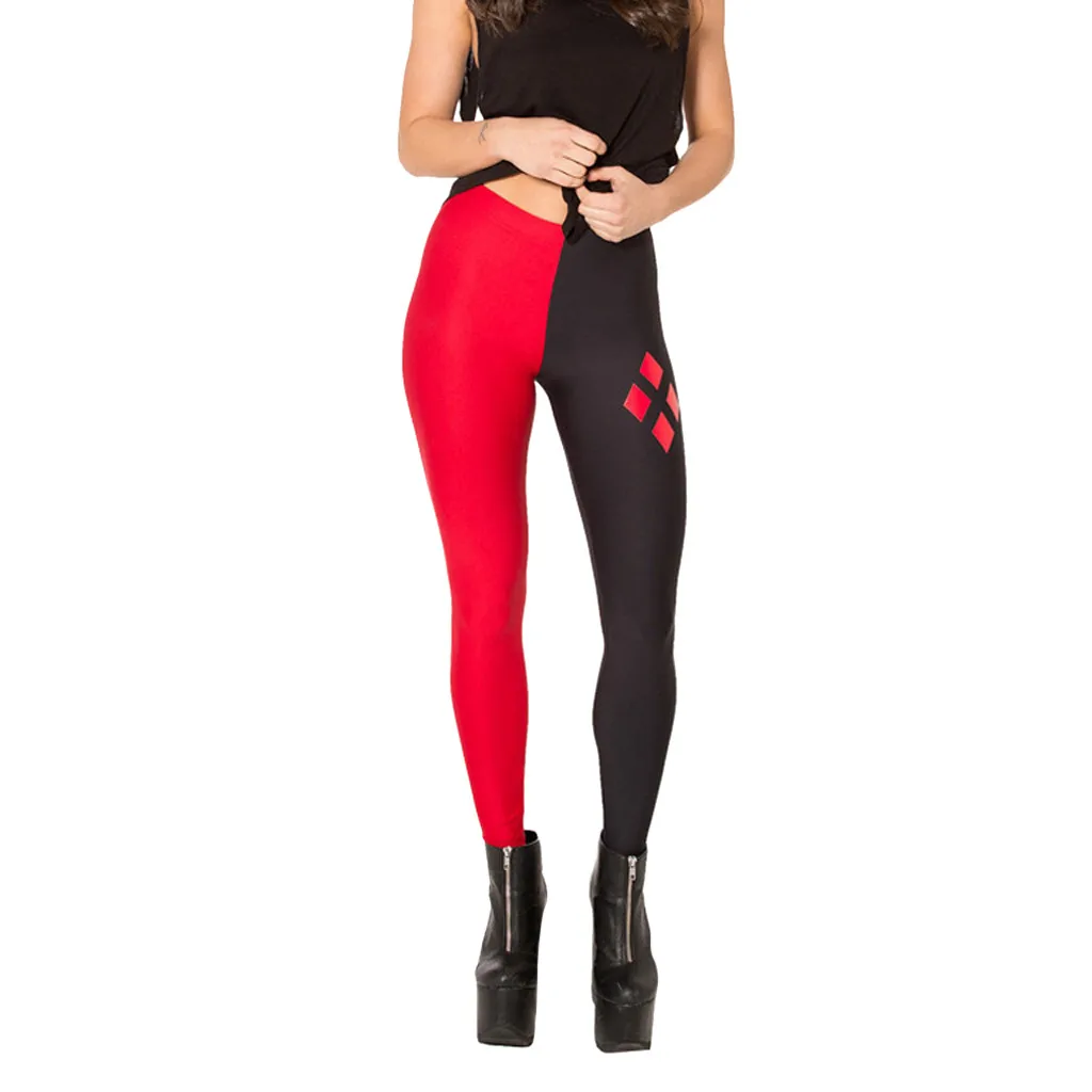Legging Fitness Womens Fashion Patchwork Push Up Skinny Pencil Pants High Waist Elasticity Trousers Christmas Winter Jeggings