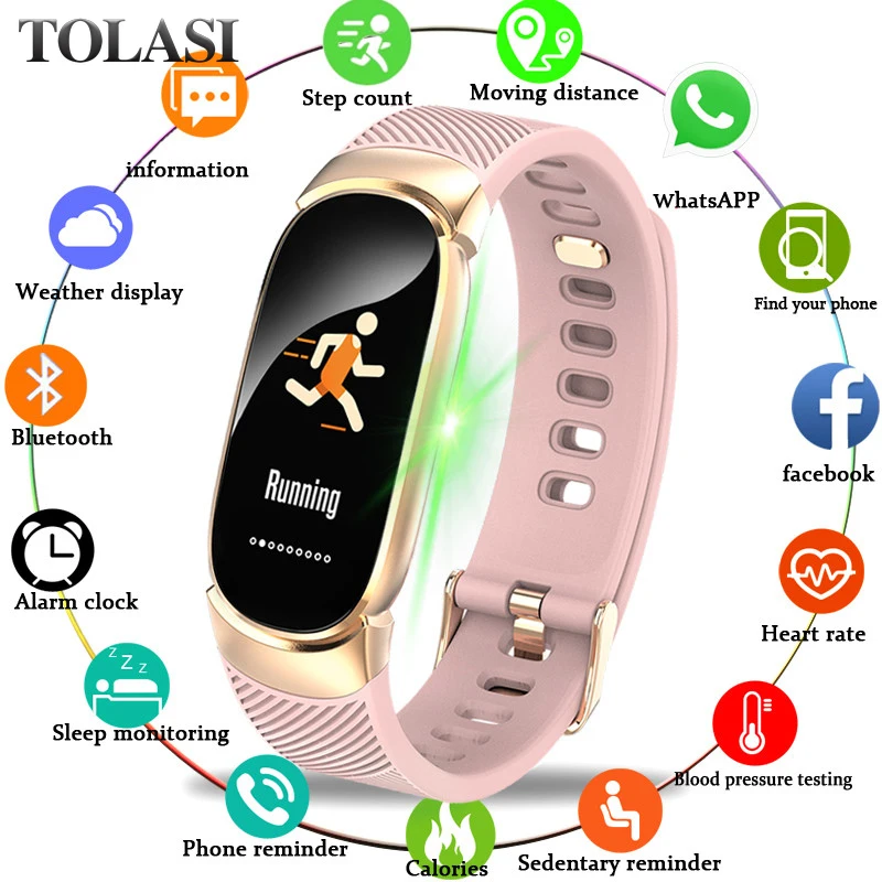 

Women Sport Smart Watch Men LED Waterproof SmartWatch Heart Rate Blood Pressure Pedometer Watch Clock For Android iOS