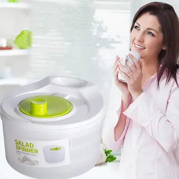 

Lettuce Drainer Vegetables Dryer Salad Spinner Fruits Washer Wash Basket Clean De Basket Escurridor Fruit Lechuga Storage Z7P0